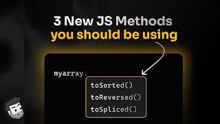 New JS array methods!