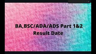 PU BA,BSC Result Date Supply 2020 Annual 2021| Get Corrected