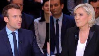 French Election: Le Pen and Macron Spar in First TV Debate