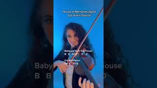 House of Memories (Sped Up) Panic at the Disco Violin Tutorial by Susan Holloway #shorts