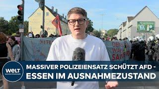 ESSEN: Protests against AfD party conference - blockades paralyze city!