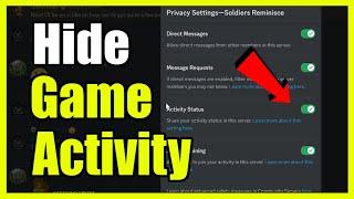 How to Hide Game Activity in Discord (Easy Tutorial)