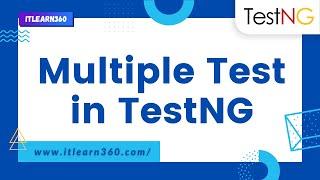 How to run multiple tests in Selenium using TestNG