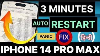 iphone 14 pro max restart after 3 minutes reboot
