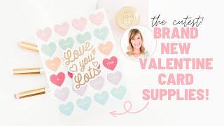 Brand New Valentine Card Supplies! | A Card with Conversation Hearts = SO CUTE!