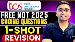 TCS NQT 2025 Coding 1-SHOT Revision| Digital & Prime  Role  Questions | TCS Free NQT 2025