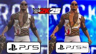 WWE 2K25 PS5 vs PS5 Pro Graphics Comparison