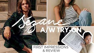 SEZANE A/W REVIEW & TRY-ON: Christie Jacket, Damon Trousers, Noe Jacket & Marcelo | Petite Style