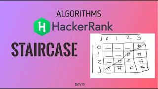 #7 Staircase [ Pattern Printing ]  | Hackerrank Algorithms Solution