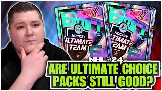 OPENING 4 ULTIMATE CHOICE PACKS - Are They Still Worth It? | NHL 24 Pack Opening