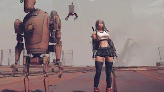 NieR: Automata Mod: A2 Cosplays Tifa Lockhart.