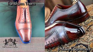 The Difference Leather Dye and Shoe Polish can Make. Gaziano & Girling St. James II get a Makeover.