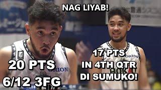 RJ Abarrientos HINABOL ANG LAMANG NANG KALABAN! B.League Highlights