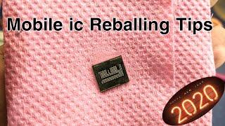 How to eMMC-CPU-BGA Mobile ic Reballing - BGA Reballing Tips