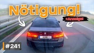 BMW Nötigung, Wohnwagen verloren und Betrunkener rennt gegen LKW! | #GERMAN #DASHCAM | #241