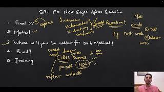 SBI PO Next Steps After Selection | Causes of Rejection? | Final DV, CIBIL, Medical, Bond, Training