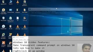 New Transparent Command Prompt Feature On windows 10