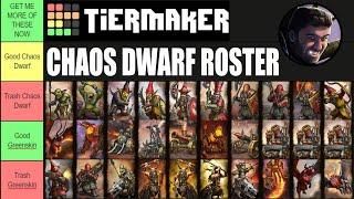 Chaos Dwarf Army Roster Tier List