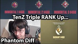 TenZ TRIPLE RANK UP to RADIANT from IMMORTAL 1