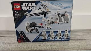 Lego Star Wars 75320. Батл Пак  снежных штурмовиков. Спидр и пулемет. Штурмовики с Хота.