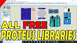 ALL FREE PROTEUS LIBRARIES DOWNLOAD AND ADD EASILY || FIX LIBRARY FOLDER NOT FOUND WINDOW 10/8/7