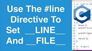 #line Preprocessor Directive | C Programming Tutorial