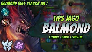 CARA MAIN BALMOND BUFF ! BUILD & EMBLEM BALMOND TERKUAT 2024 ! | BALMOND JUNGLER GAMEPLAY