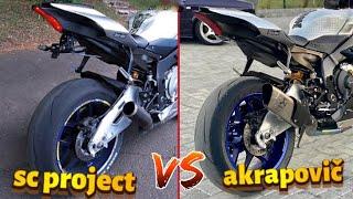 YAMAHA R1M | SC PROJECT vs AKRAPOVIČ Exhaust System Sound. Who makes the better sound?!