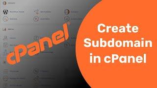 How To Create Subdomain in cPanel | cPanel Tutorial | cPanel Latest version