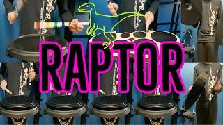 Raptor - Drumline Cadence | Split Screen Performance