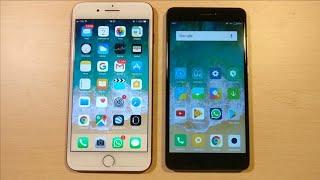 iPhone 7 iOS 11 vs Redmi 4 MIUI 8 | UI & Apps