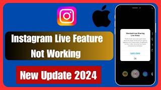 At this time your account is not eligible to use this feature. try again later instagram live 2024