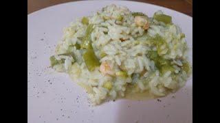 Risotto asparagi e Gamberetti