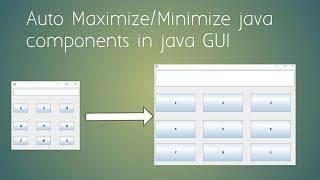 How to automatic resize java components in java GUI Projects | Tech Projects