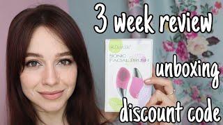 Vibrating Silicone Cleansing Brush?? Duvolle® Sonic Facial Brush Unboxing and Review on Adult Acne