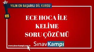 İNGİLİZCE KELİME SORU ÇÖZÜMÜ I ECE HOCA