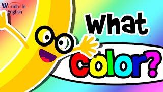What Color Is Your Banana?  | Easy Colors song | Wormhole English Music For Kids