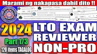 LTO EXAM REVIEWER 2024 FOR NON PROFESSIONAL DRIVERS LICENSE PART 1