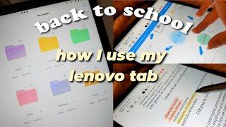 how I use my lenovo tab | setup, note taking, best apps & software update