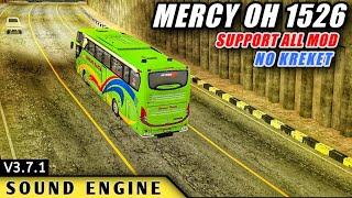 KODENAME SOUND MERCY OH 1526 NO KREKET || BUSSID V3.7.1 SUPPORT ALL MOD