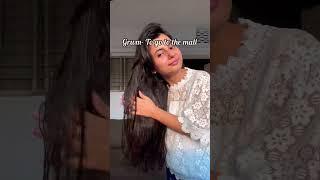 Grwm- without any makeup only lipstick|How does my hair look after applying aloevera #shorts #viral