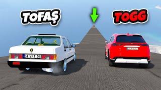 Yerli Araba TOGG vs Tofaş Şahin 4 Farklı Uçma Parkurunda - GTA 5