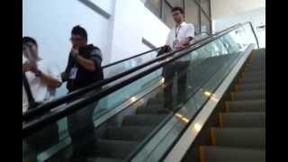 Anime Revolution 2013 - We go up escalator...