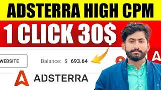 Adsterra High CPM Earning Method | Adsterra High CPM Direct Link Earning Trick 2024