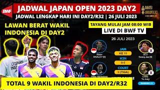Jadwal Jepang Open 2023 Hari ini Day2/R32: 9 Wakil INA Bertanding | Daihatsu Japan Open Badminton