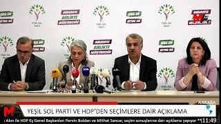 YEŞİL SOL PARTİ VE HDP’DEN SEÇİMLERE DAİR AÇIKLAMA