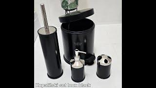 Kupatilski set Inox Black /  www.plastikaonline.rs