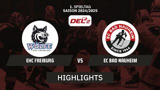 DEL2: EHC Freiburg vs. EC Bad Nauheim | Highlights - 1. Spieltag | SDTV