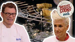 Most-Shocking Cooking Techniques | Worst Cooks in America | Food Network