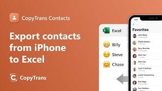 Export contacts from iPhone to Excel